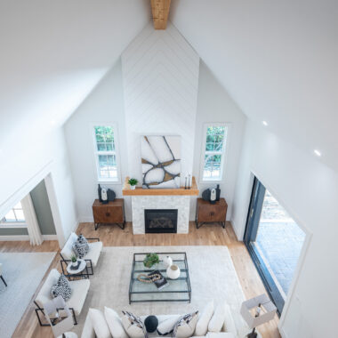 Modern interior and exterior remodel of a family home in Charlotte