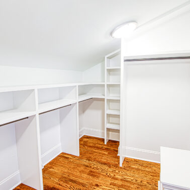 Spacious living room after complete home remodel in Charlotte, NC