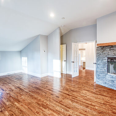 Spacious living room after complete home remodel in Charlotte, NC