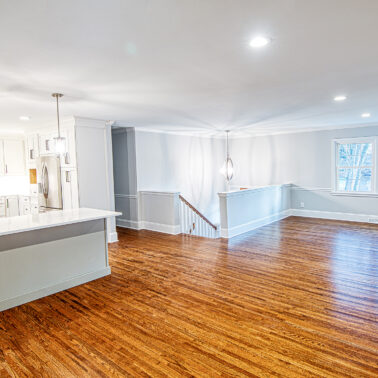 Luxury kitchen renovation with custom cabinetry and island in Charlotte